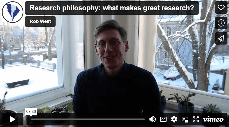 What makes great research?